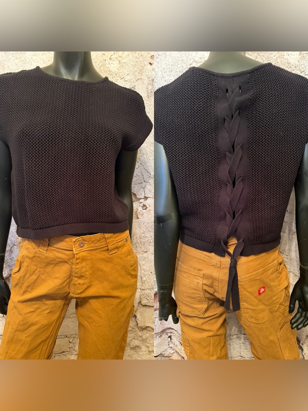 Calvin Klein Black Short Cardigan.